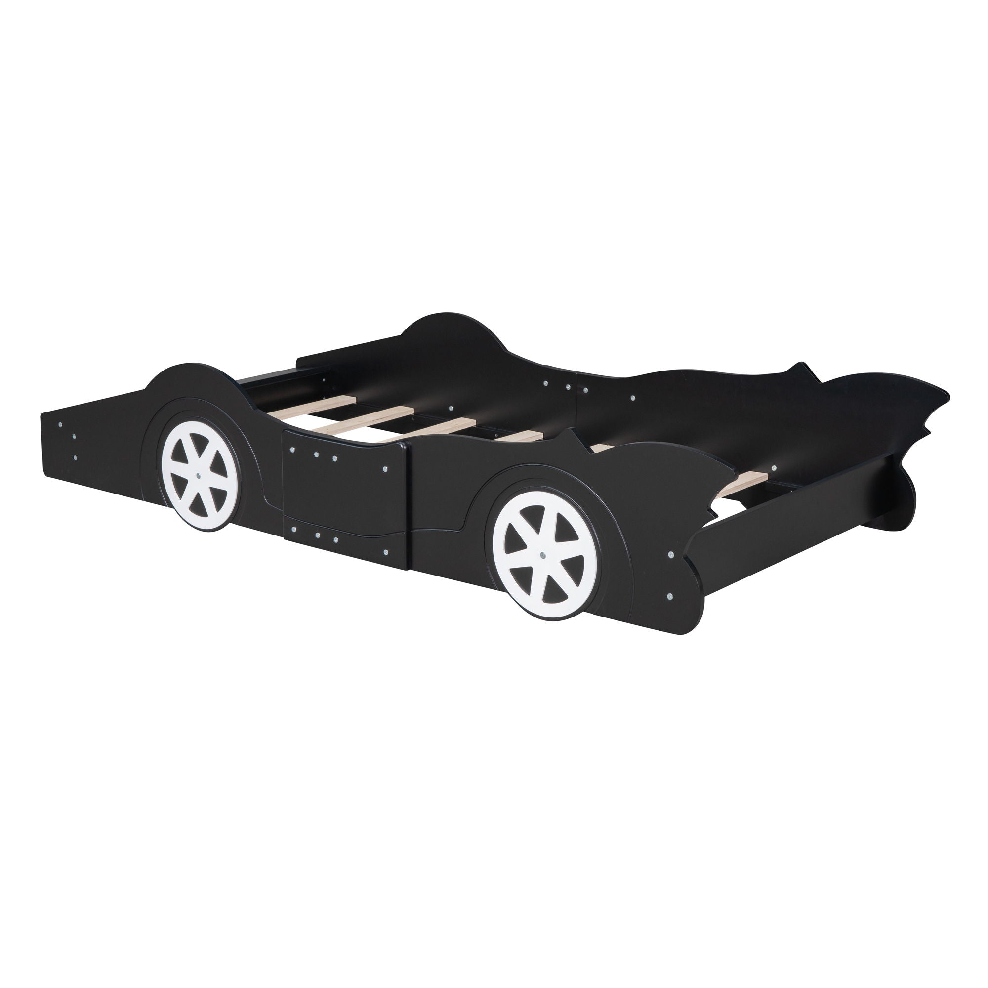 Race Car Shaped Platform Bed & Wheels