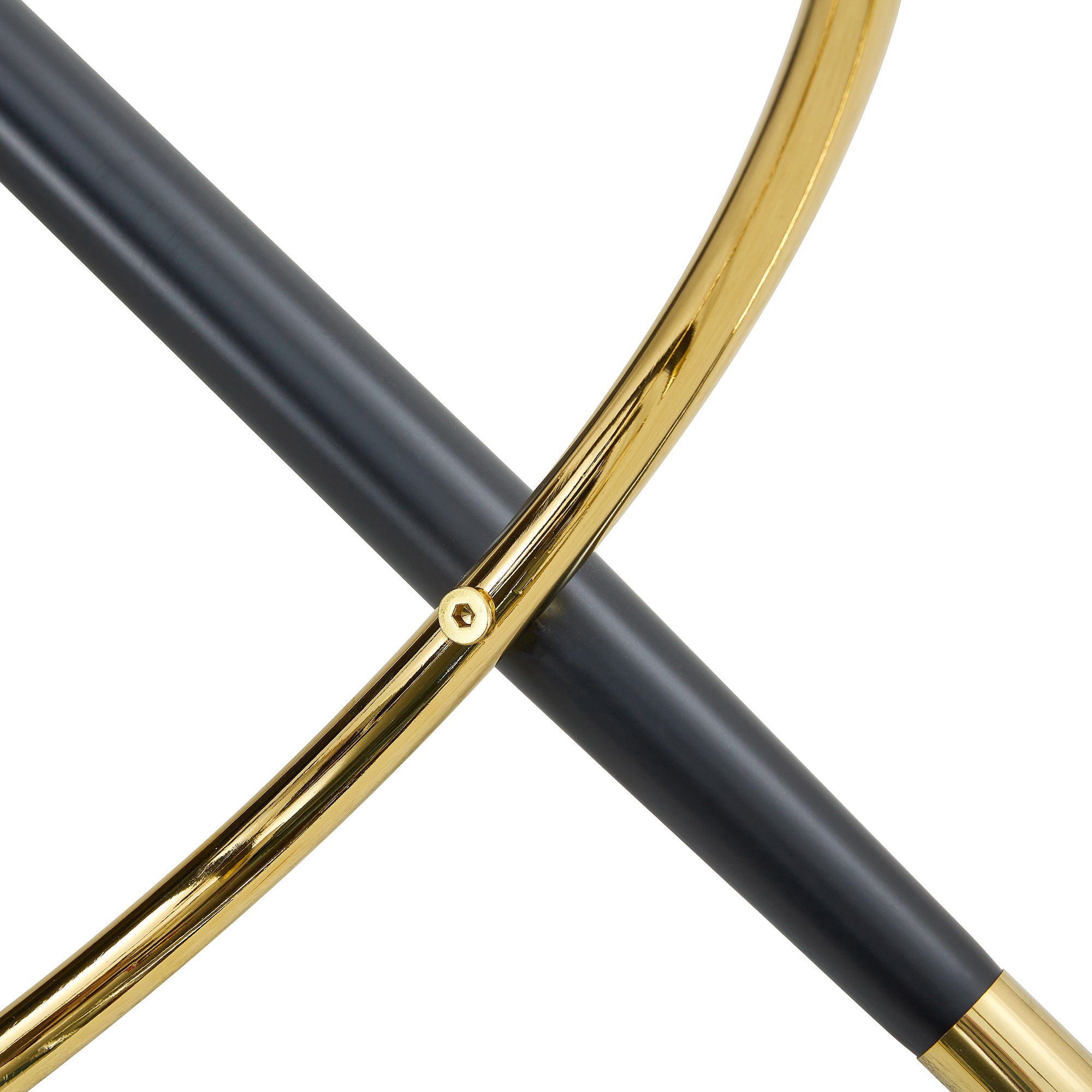 Upholstered Rotatable Bar Chair With Metal Legs For Dining Room