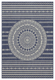Sunshine - 5'3" X 7'3" Indoor, Outdoor Area Rug - Blue - Polypropylene