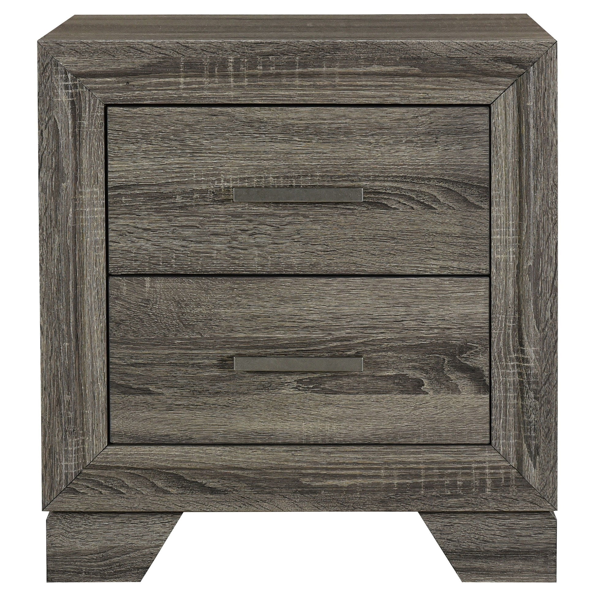 Coaster Fine Furniture Wright - 2-Drawer Nightstand Bedside Table - Brown Oak | Meri Furniture