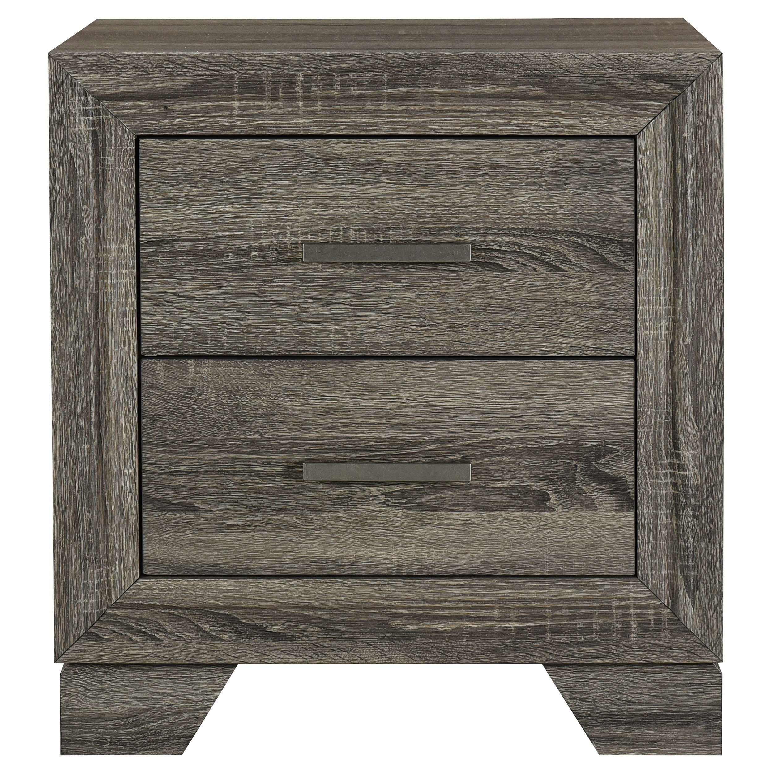 Coaster Fine Furniture Wright - 2-Drawer Nightstand Bedside Table - Brown Oak | Meri Furniture