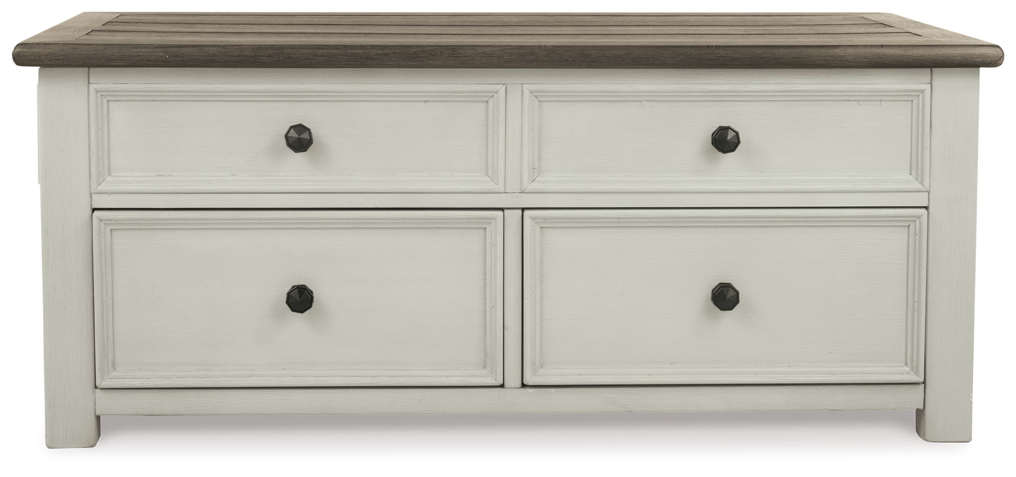 Bolanburg - Lift Top Cocktail Table - White / Brown / Beige