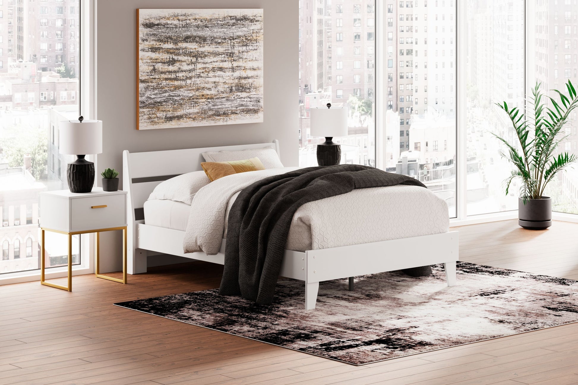 Millennium® by Ashley Socalle - Panel Platform Bed | Meri Furniture