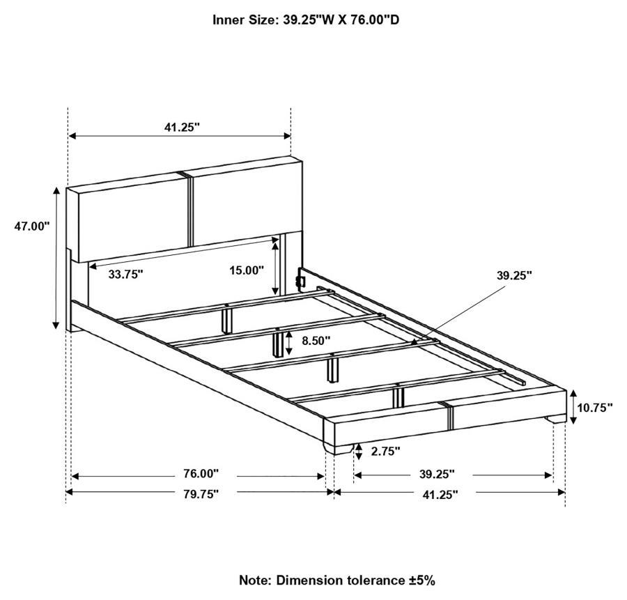 Coaster Fine Furniture Conner - Upholstered Panel Bed | Meri Furniture