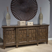 Liberty Furniture Paradise Valley - 76" TV Console - Dark Brown | Meri Furniture