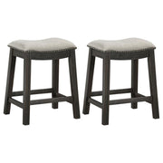 Coaster Fine Furniture Elliston - Backless Counter Stool (Set of 2) - Dark Gray | Meri Furniture