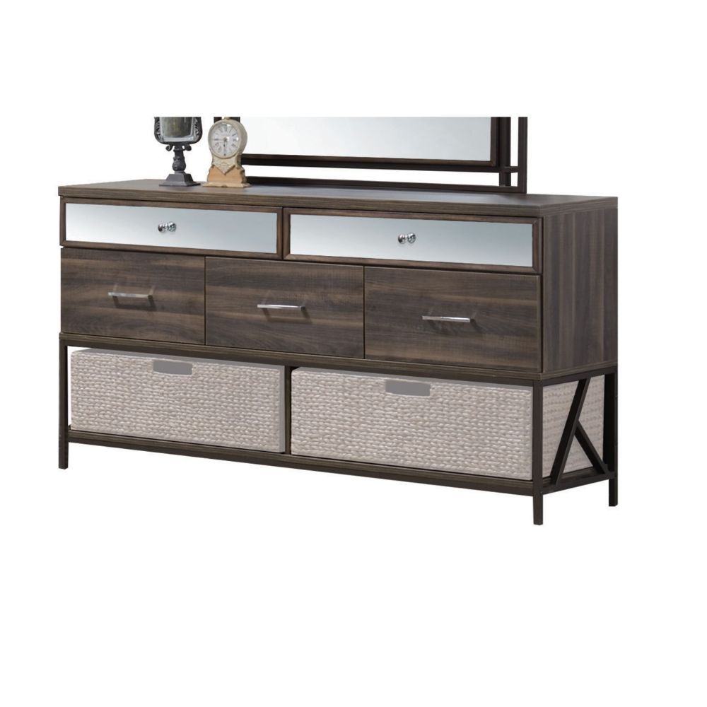 ACME Adrianna - Dresser - Walnut | Meri Furniture