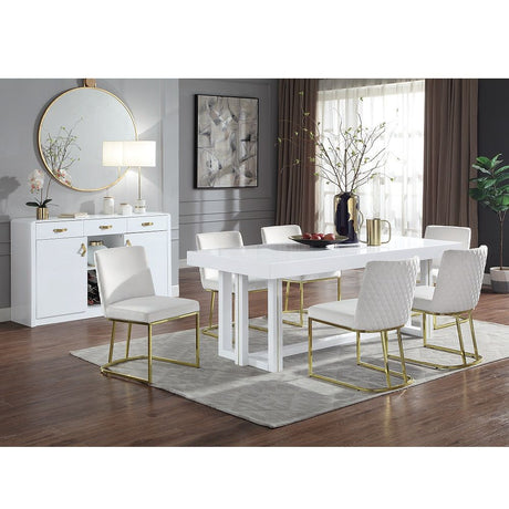 ACME Paxley - Dining Table - Black High Gloss Finish | Meri Furniture