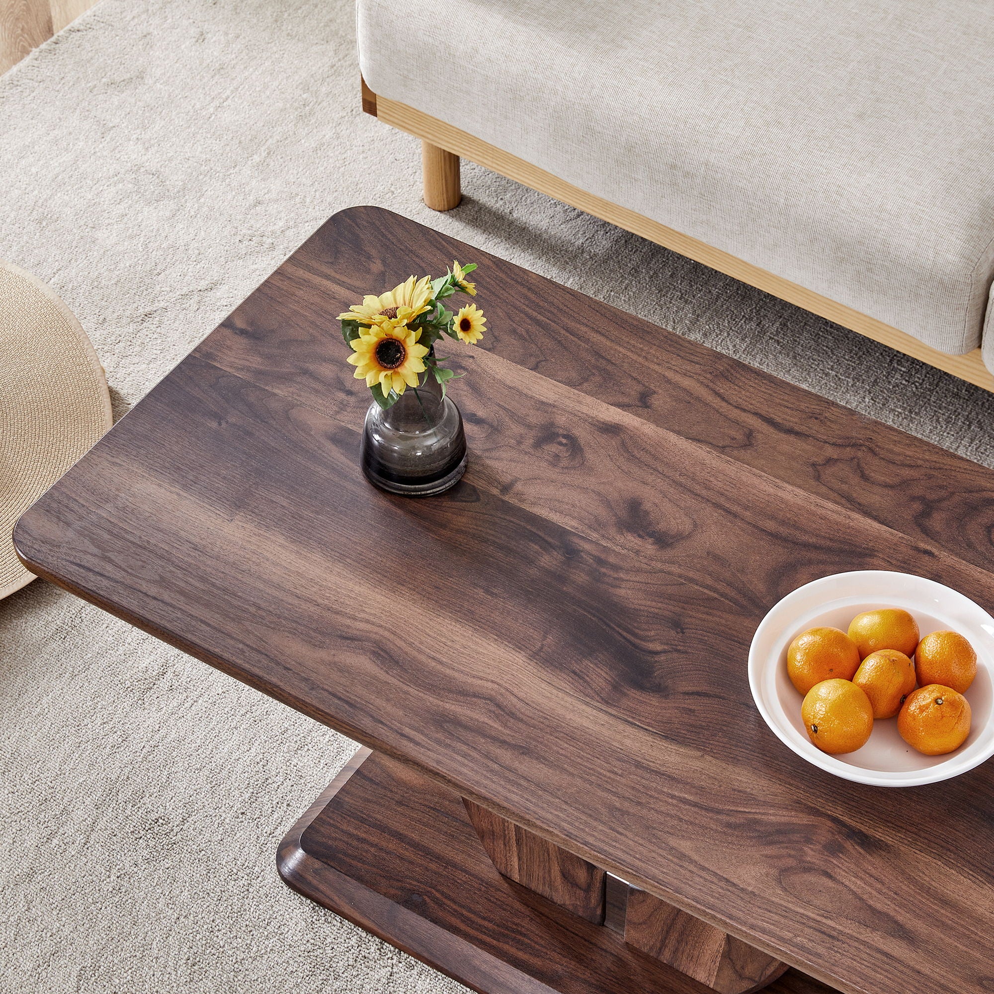 Modern, Minimalist Rectangular Coffee Table