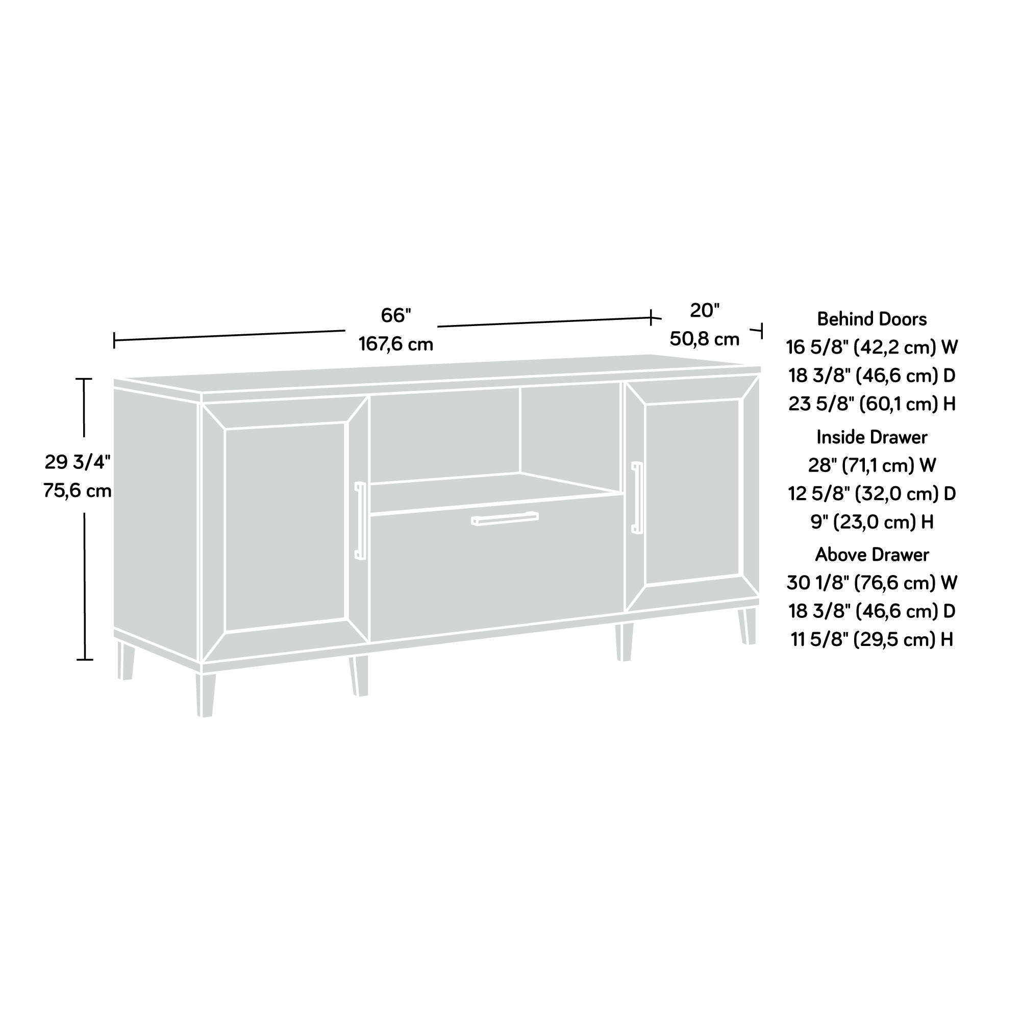Home Office Credenza in Raven Oak