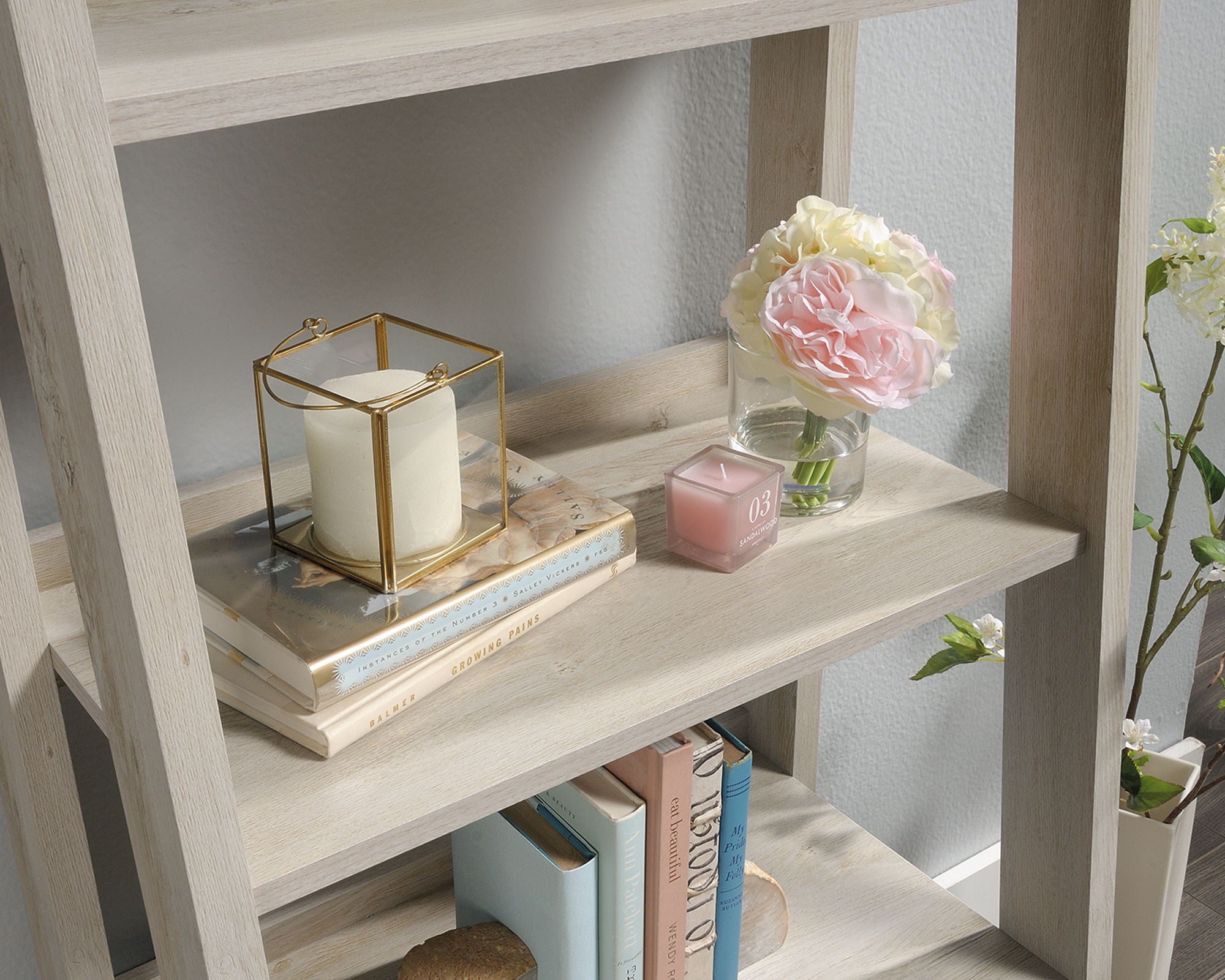 5-Shelf Bookcase Chalked Chestnut
