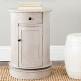 TABITHA SWIVEL ACCENT TABLE/VINTAGE GRAY