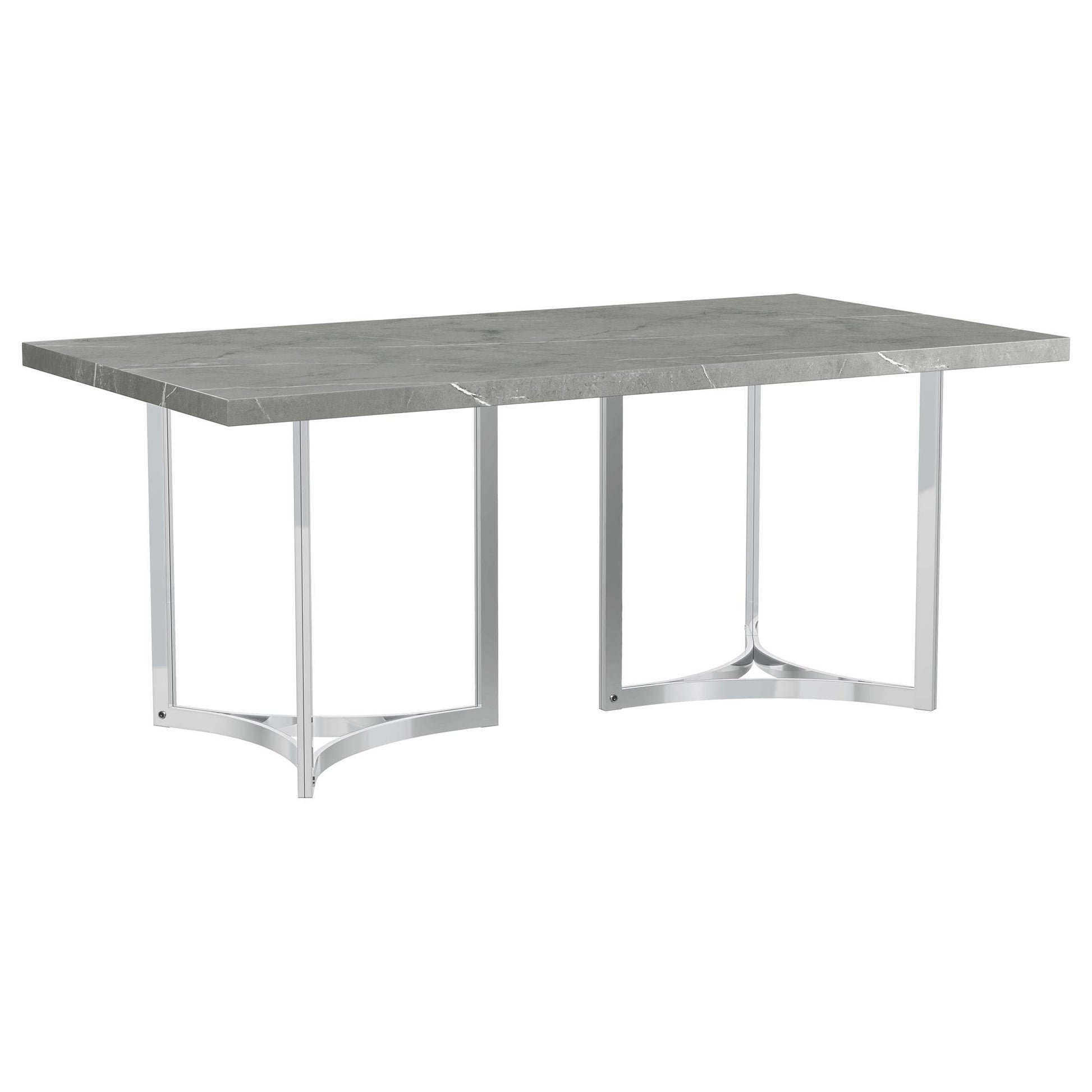 Coaster Fine Furniture Sterling - Rectangular Dining Table - Gray | Meri Furniture