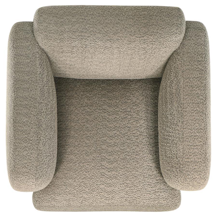 Dorset - Fabric Upholstered Round Track Arm Accent Chair