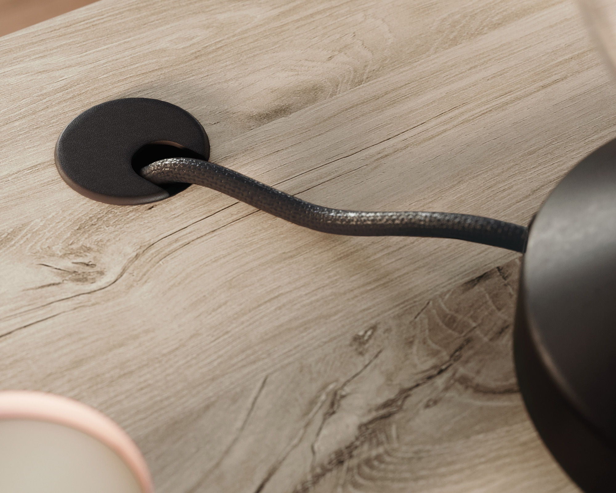 Executive Double Ped Desk in Chalk Oak