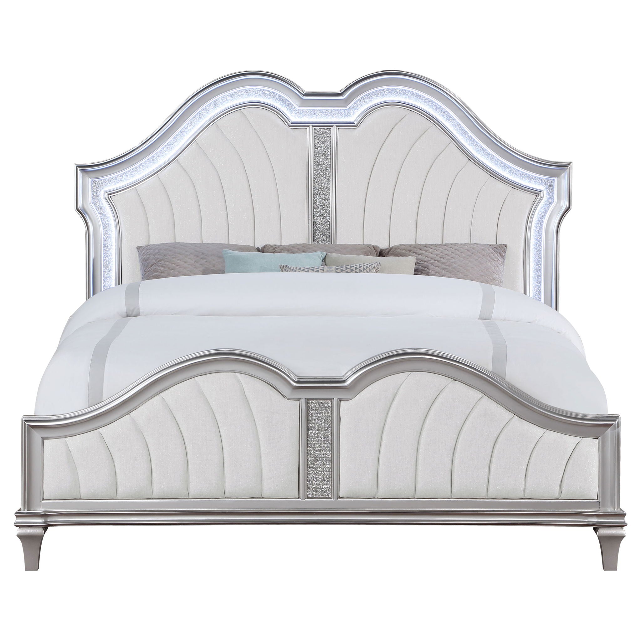 Katerina - Platform Bed With LED Light
