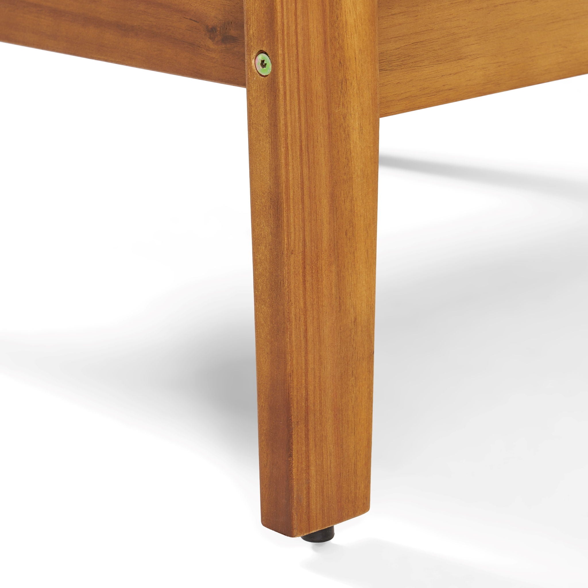 2 Piece Outdoor Conversation Set (Loveseat & Coffee Table With Water-Resistant Cushions) - Blue / Teak