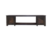 International Furniture Direct Blackburn - Electric Fireplace - Charred Brown | Meri Furniture