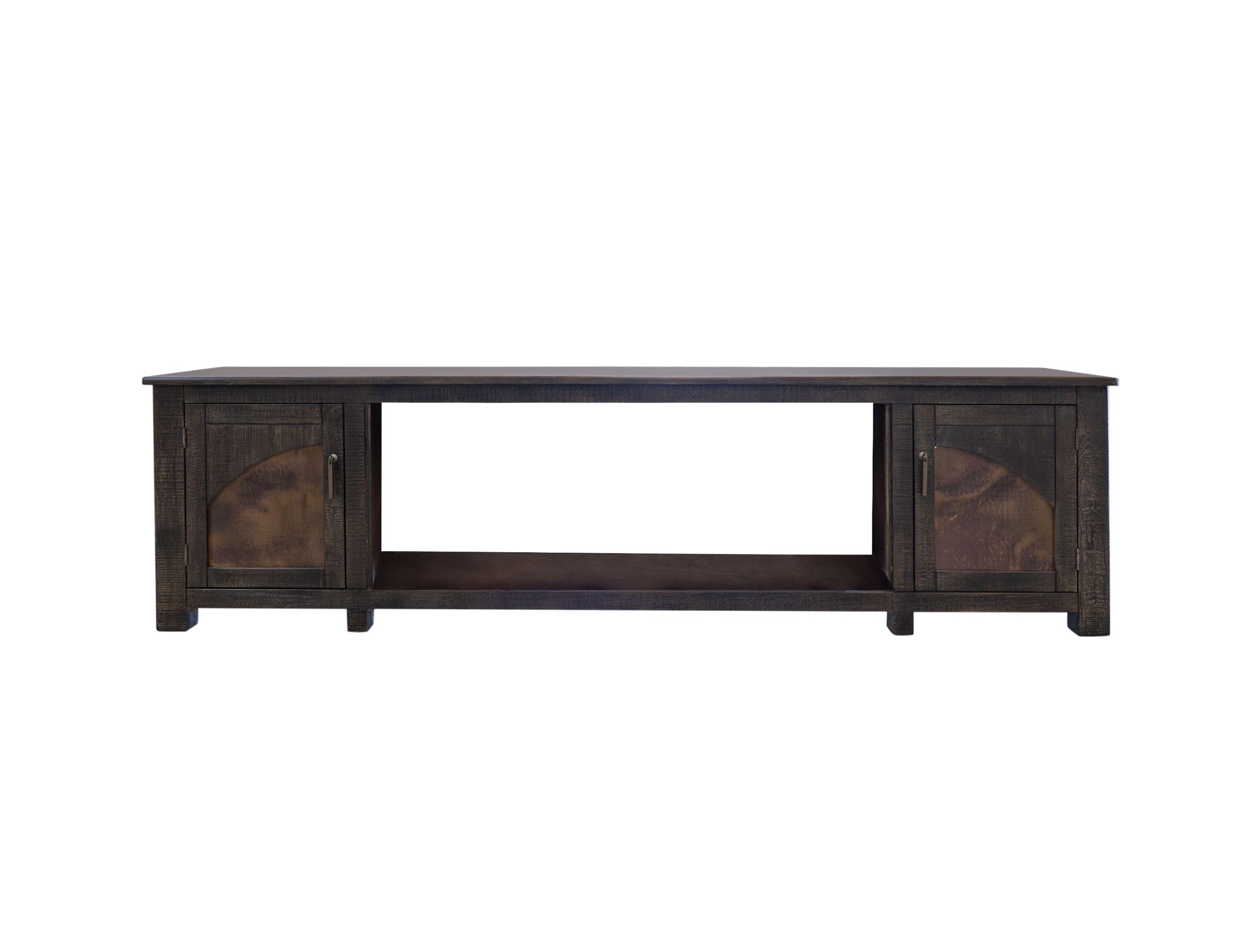 International Furniture Direct Blackburn - 93" Electric Fireplace - Dark Brown | Meri Furniture