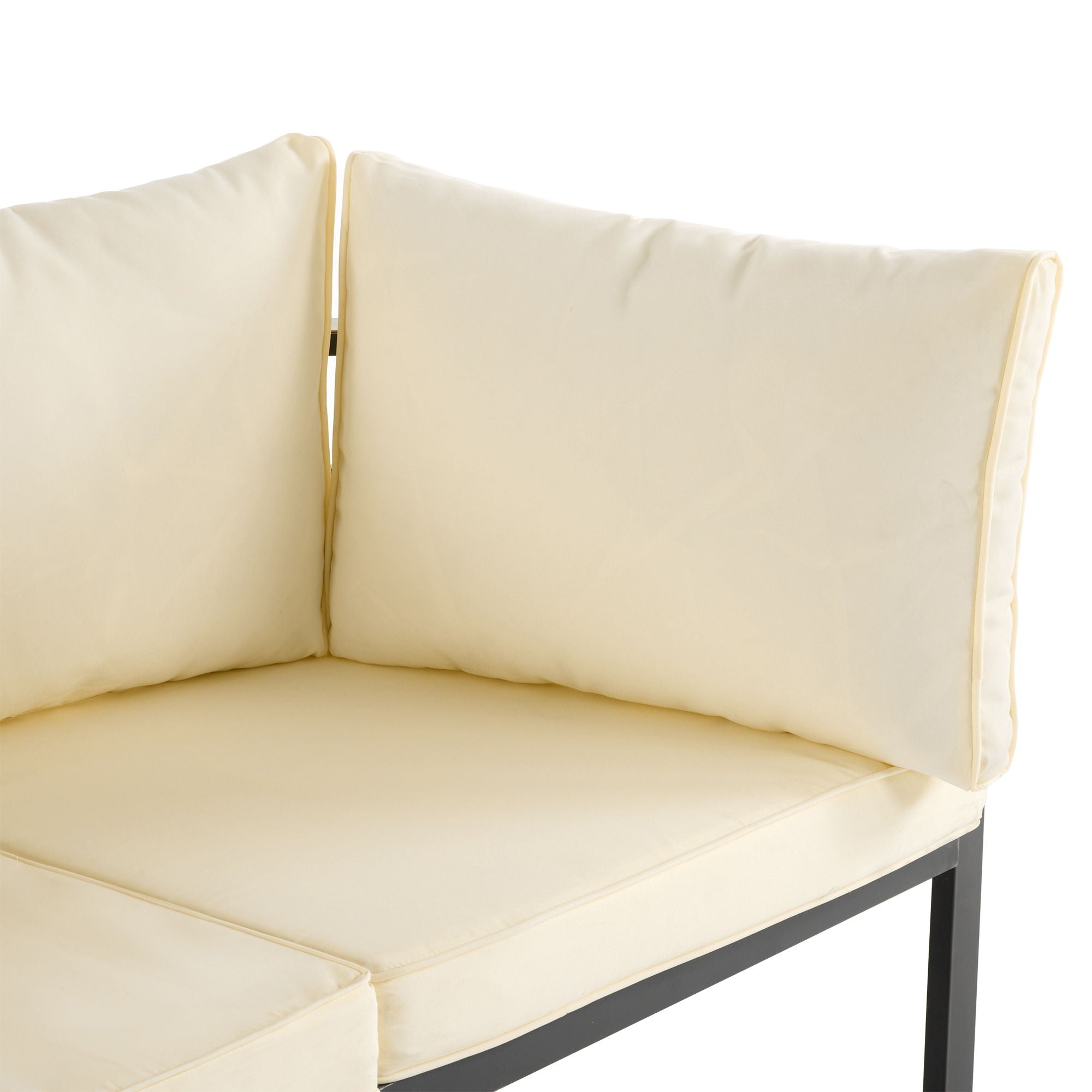 Outdoor Sectional Sofa Set Patio Seating Group With Cushions