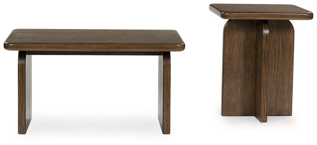 Signature Design by Ashley® Shawbeck - Medium Brown - Occasional Table Set (Set of 2) | Meri Furniture