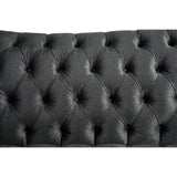 Gaura - Loveseat - Dark Gray Velvet