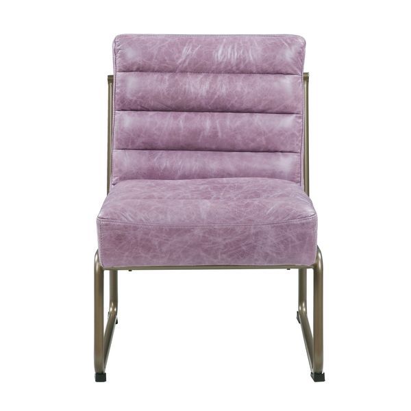 ACME Loria - Accent Chair - Wisteria - Top Grain Leather | Meri Furniture