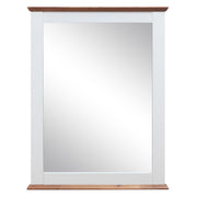 ACME Farah - Mirror - White & Oak | Meri Furniture