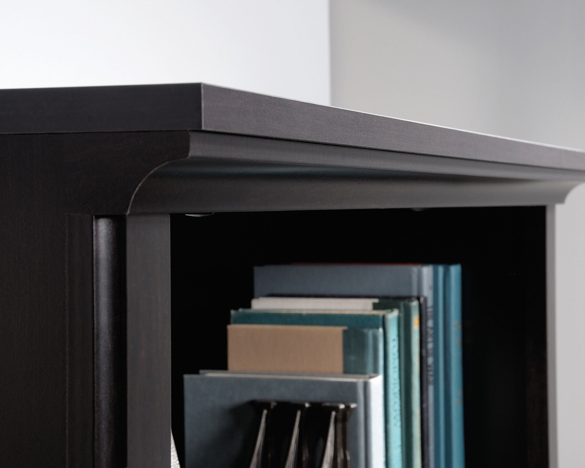Bookcase With Doors in Estate Black