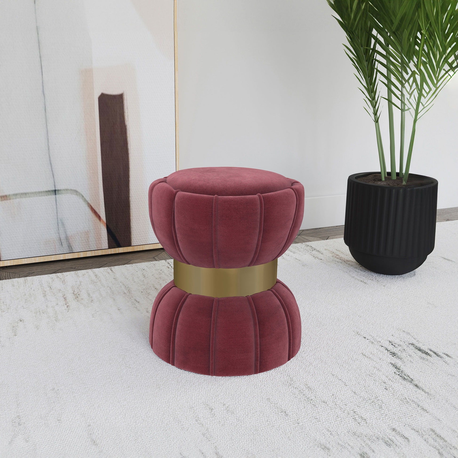 Coaster Fine Furniture Sora - Round Upholstered Ottoman | Meri Furniture