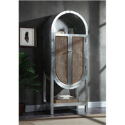 ACME Ogden - Bookcase - Aluminum | Meri Furniture