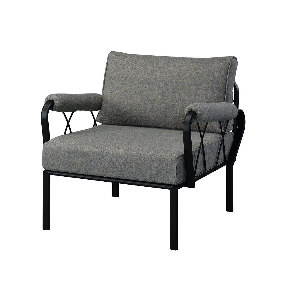 ACME Rajni - Patio-Arm Chair - Antique White Finish | Meri Furniture