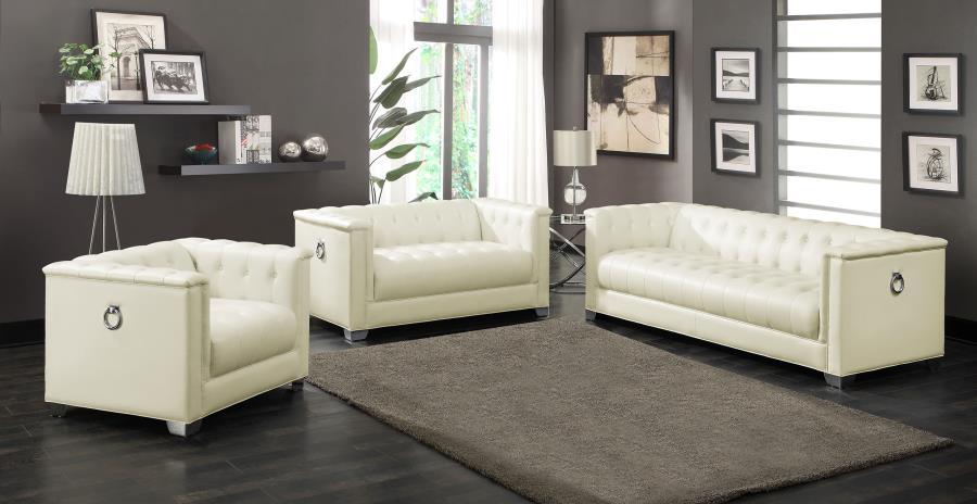 Coaster Fine Furniture Chaviano - Upholstered Track Arm Sofa Set | Meri Furniture