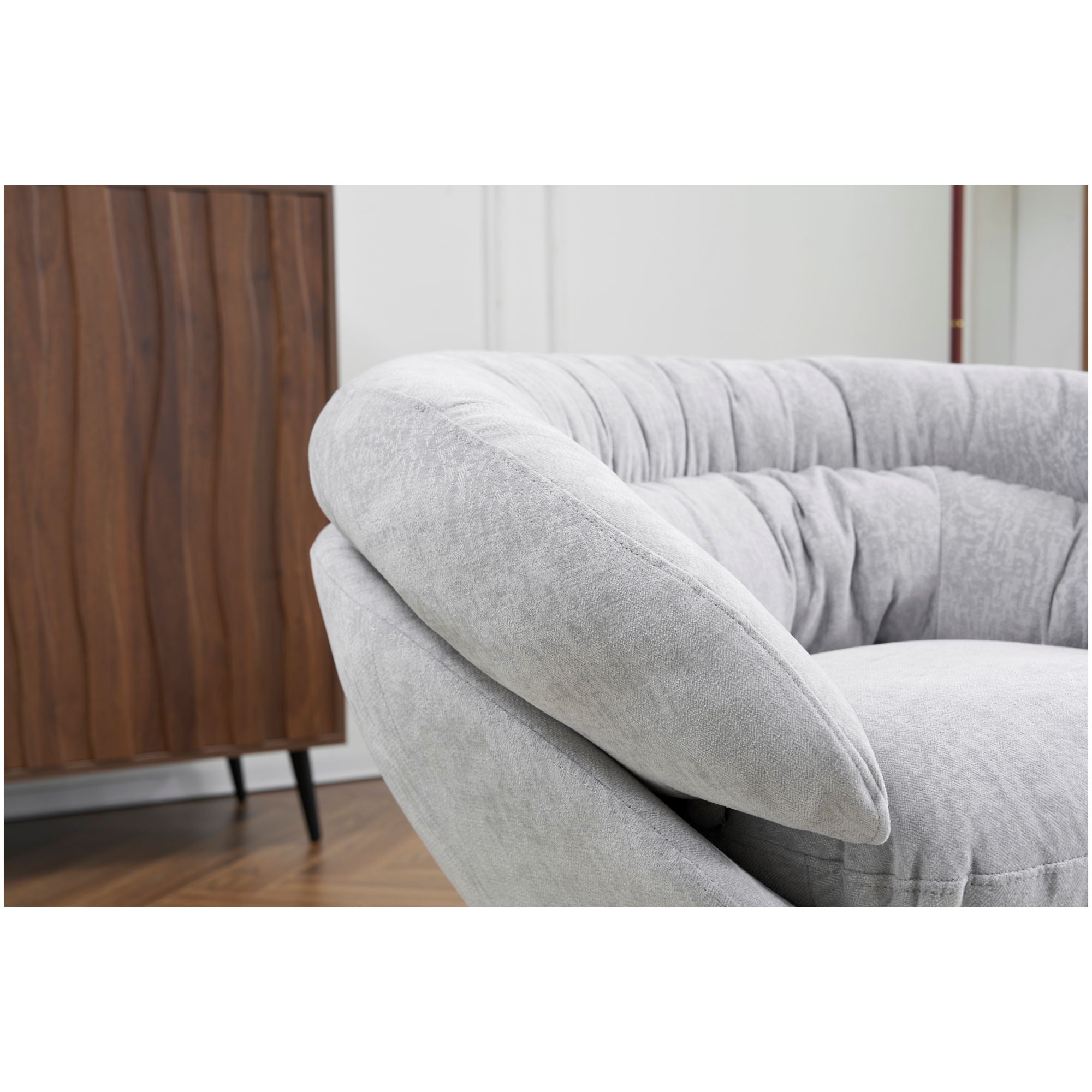 Modern Chenille Office Chair With 360 Degree Swivel