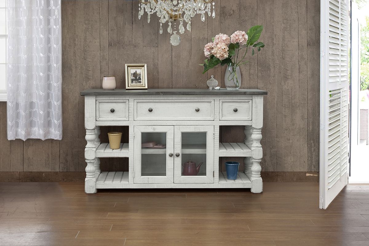 International Furniture Direct Stone - TV Stand with Drawers | Meri Furniture