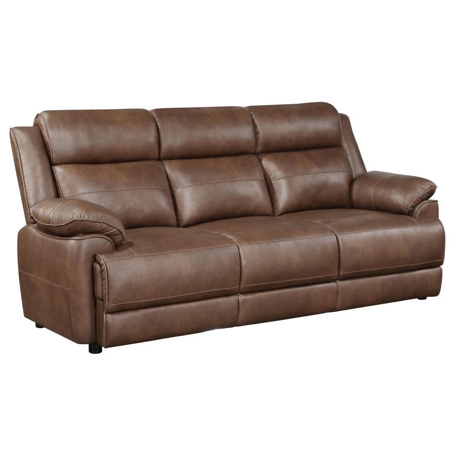 Coaster Fine Furniture Ellington - Upholstered Padded Arm Sofa - Dark Brown | Meri Furniture
