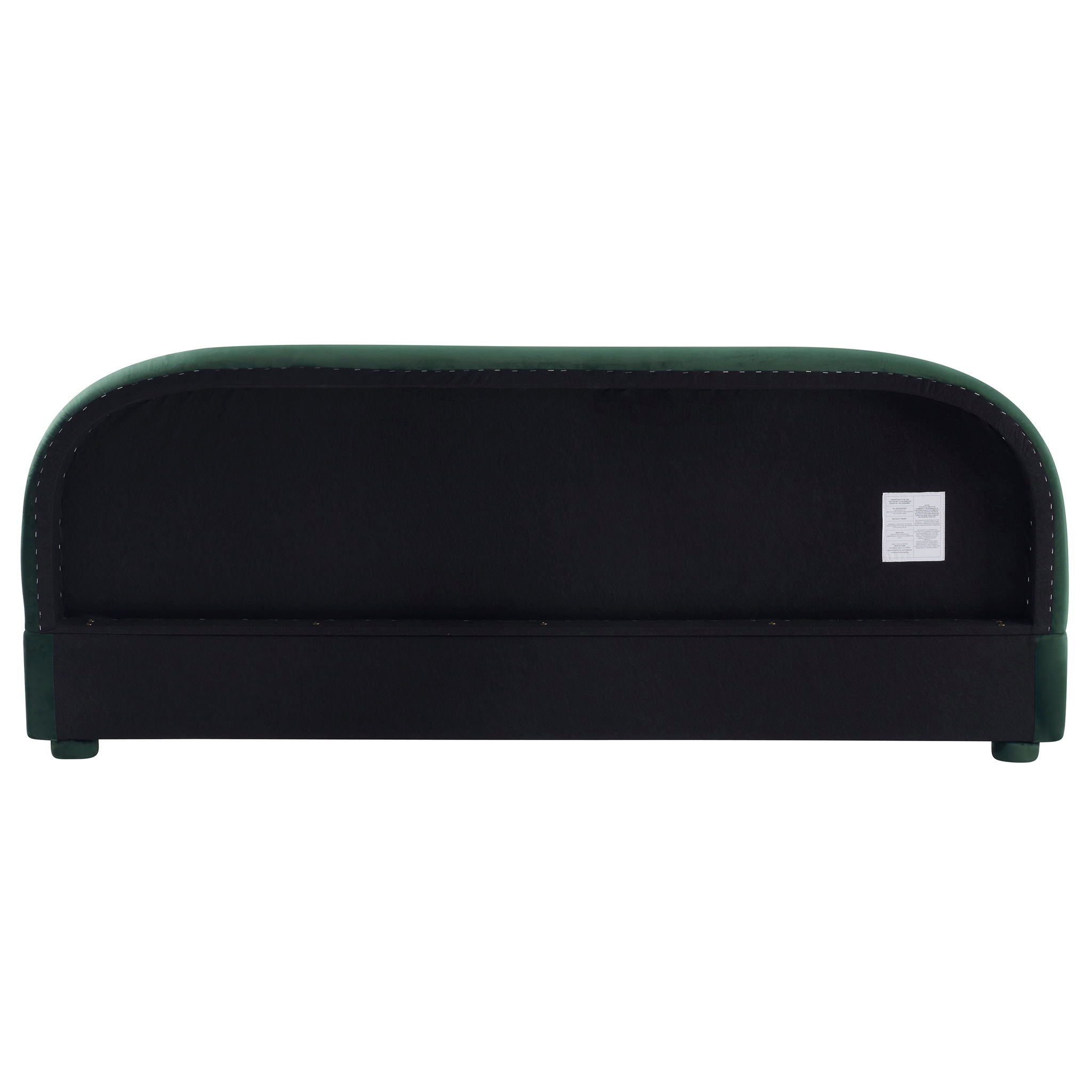 Upholstered Simple Modern Bedroom Bed With Curved Headboard