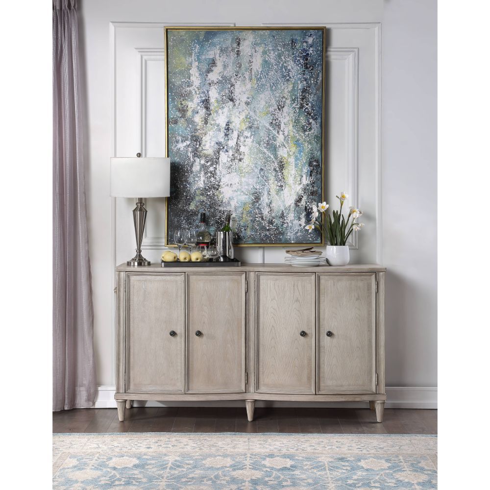 ACME Wynsor - Server - Antique Champagne | Meri Furniture