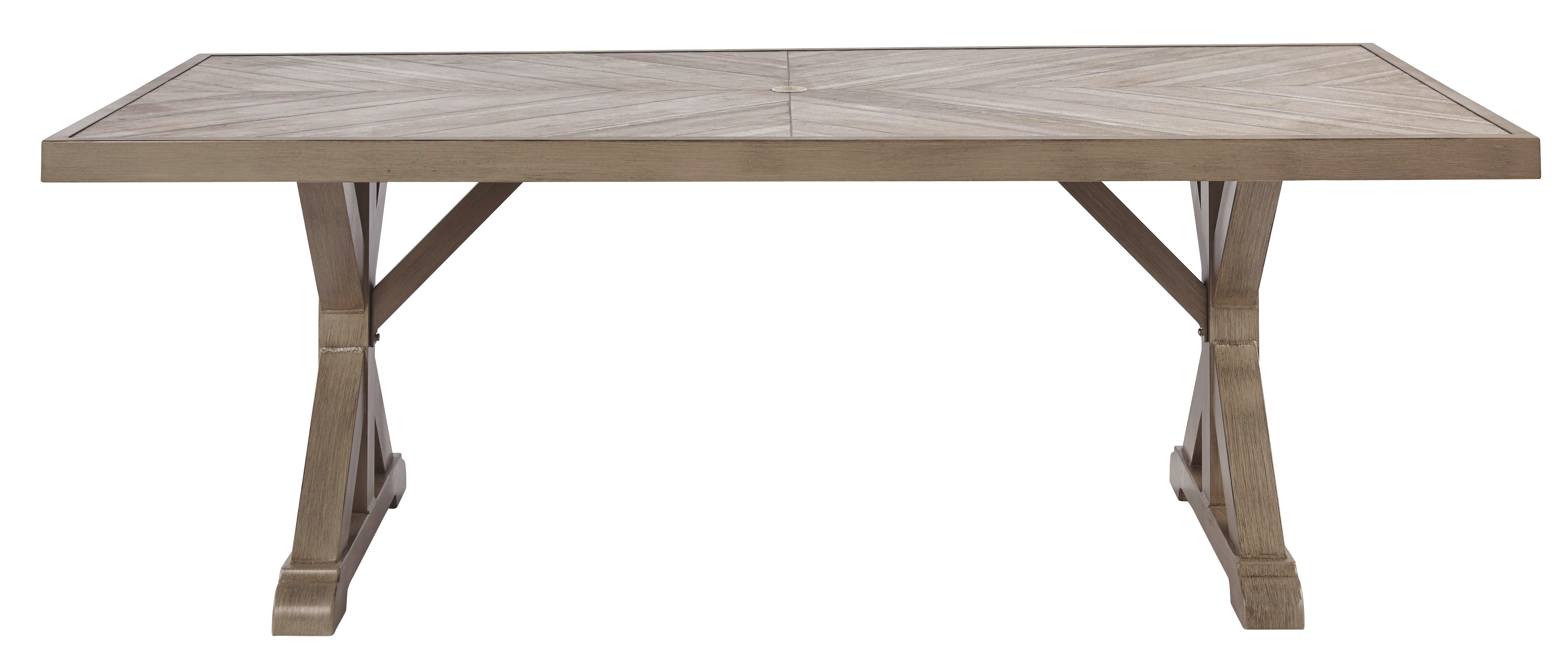 Ashley Furniture Beachcroft - Rect Dining Table W/Umb Opt | Meri Furniture