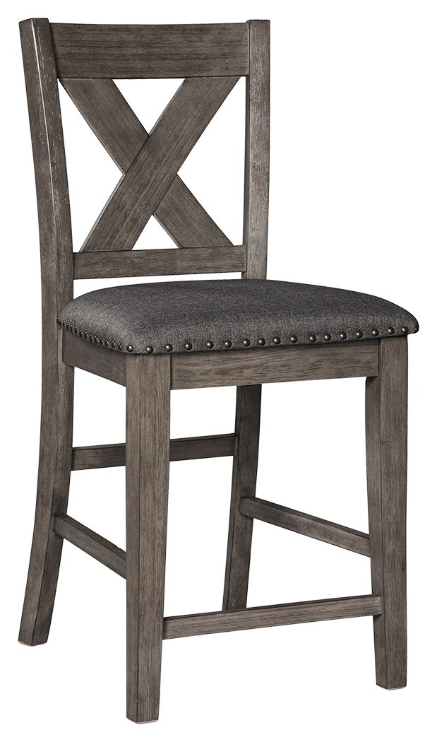 Signature Design by Ashley® Caitbrook - Gray - Upholstered Barstool (Set of 2) | Meri Furniture