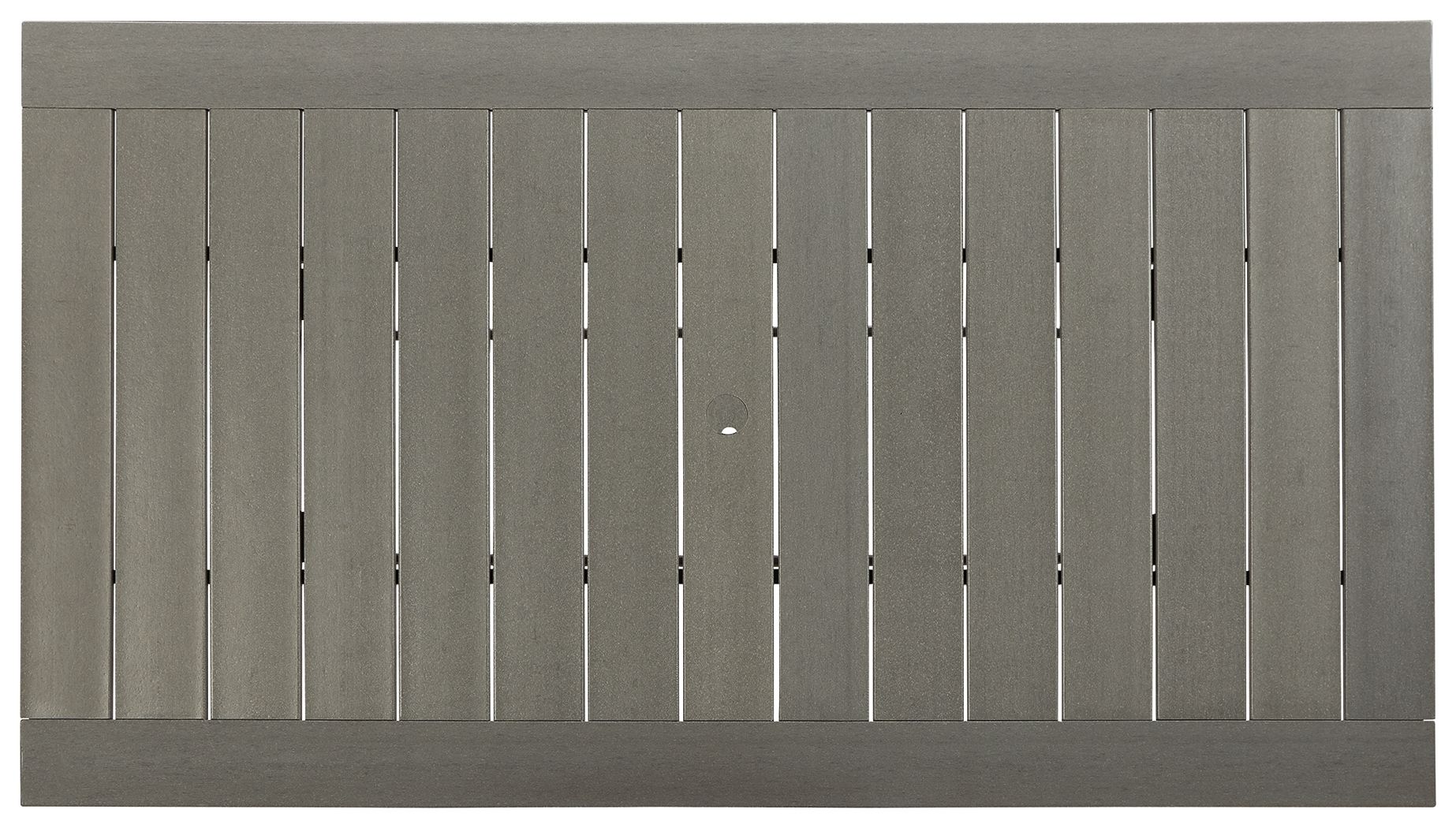 Signature Design by Ashley® Visola - Gray - Rect Dining Table W/Umb Opt | Meri Furniture