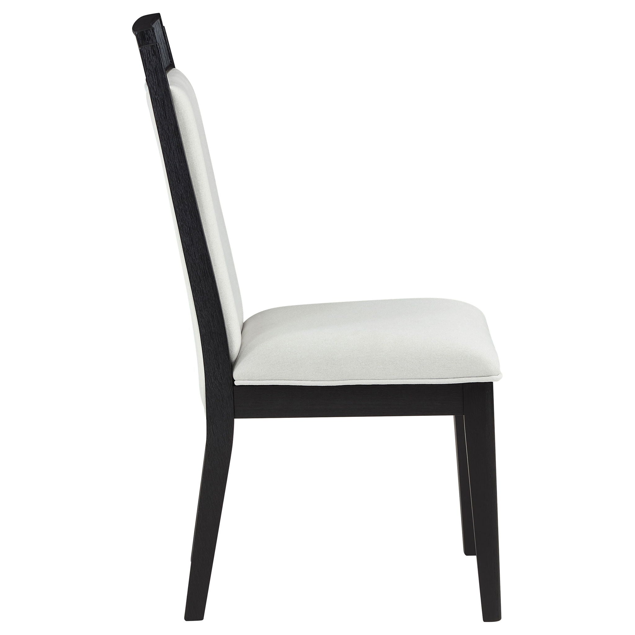 Dining Side Chair (Set of 2) - Black / Ivory