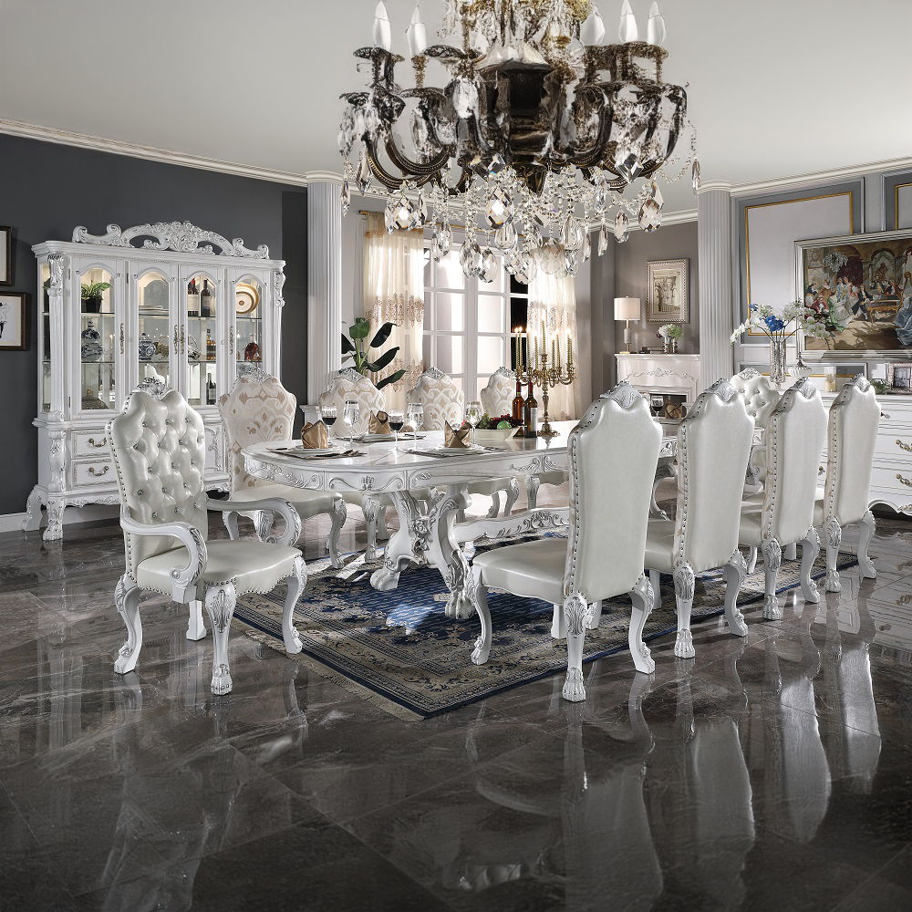 Dresden - Side Chair Set of 2) - Fabric & Bone White