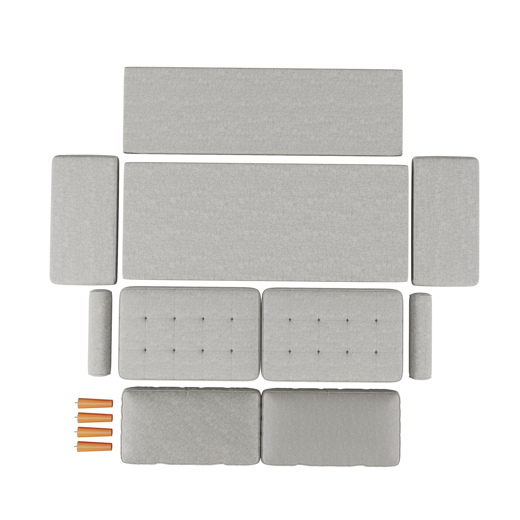 Roma - Modern 3 Seater Sofa Couch