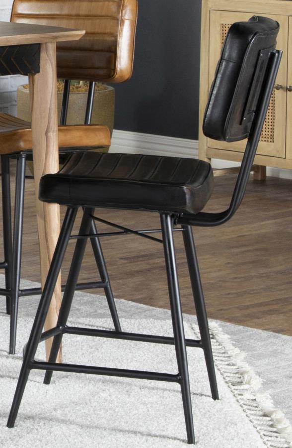 Coaster Fine Furniture Partridge - Leather Counter Chair (Set of 2) | Meri Furniture