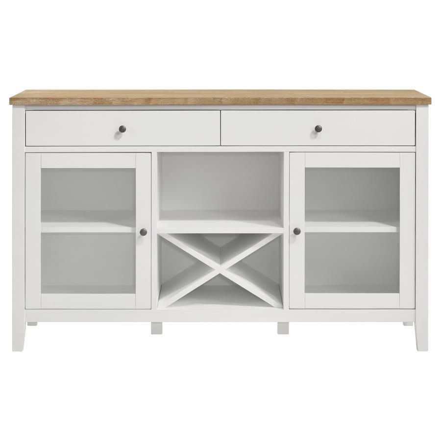 Coaster Fine Furniture Hollis - 2 Door Dining Sideboard Buffet Storage Cabinet - White | Meri Furniture