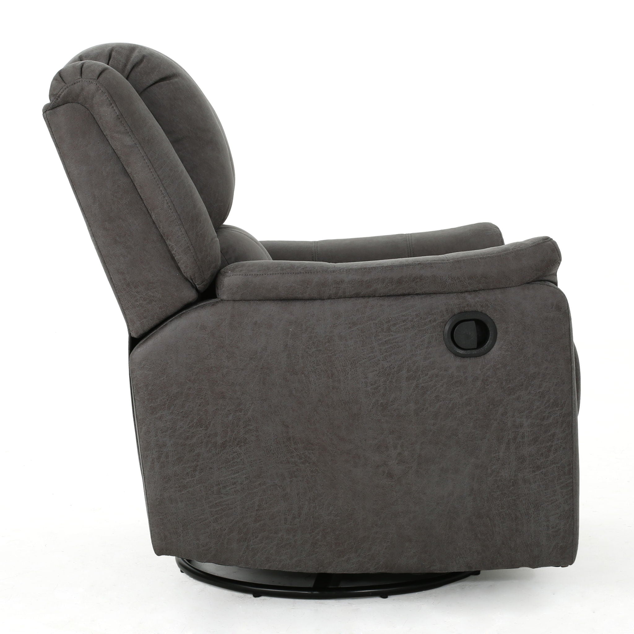 Contemporary Glider Recliner With Swivel Function