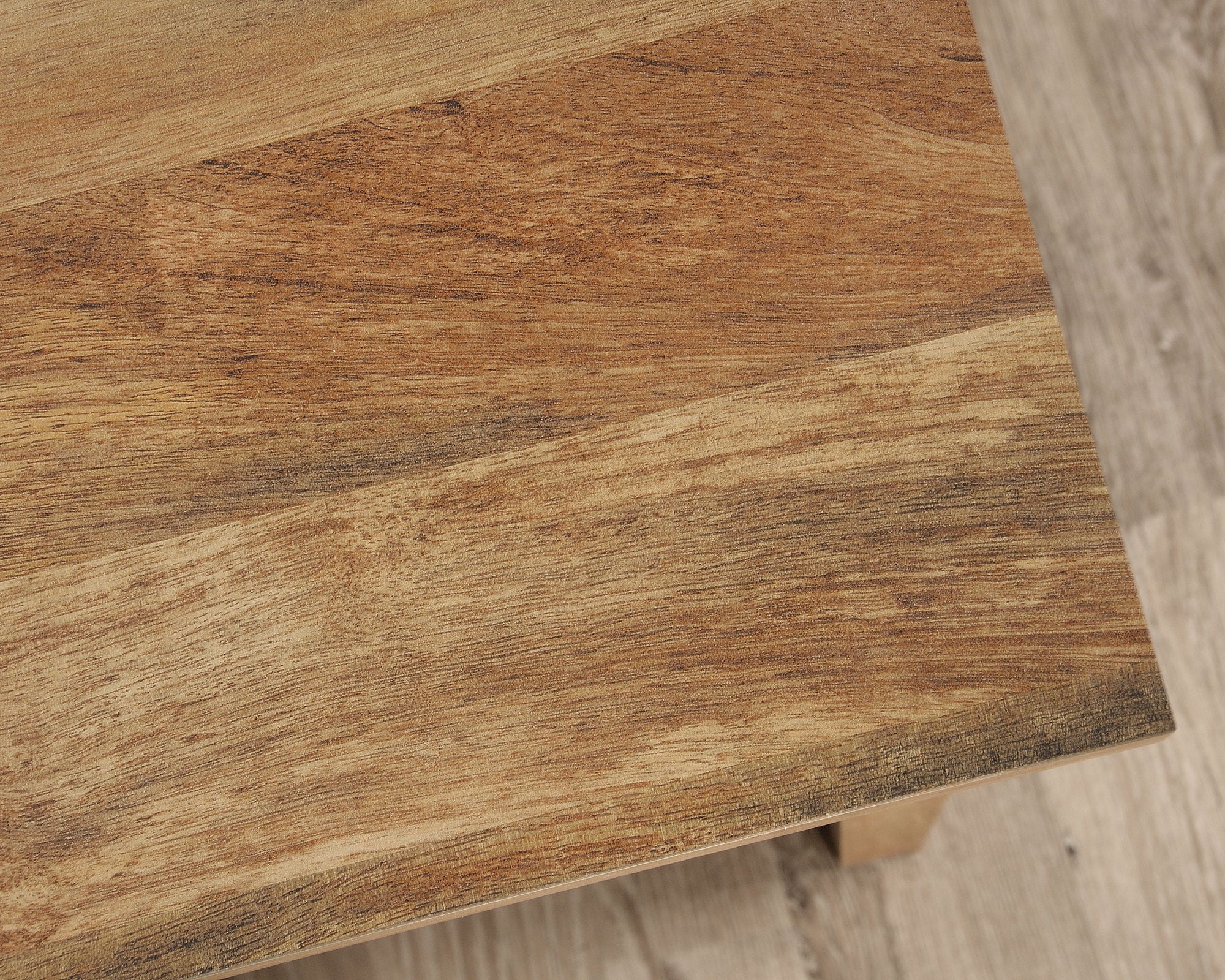 L-Shaped Desk in Sindoori Mango