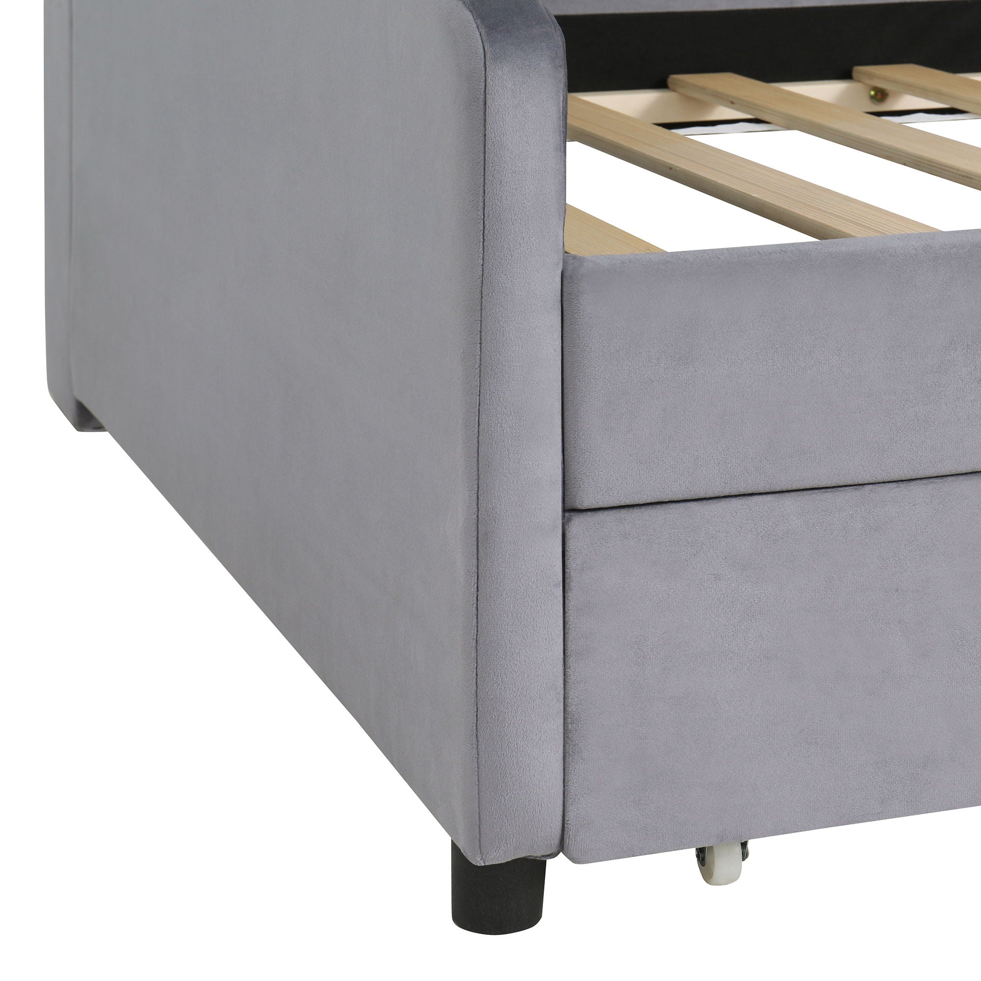 Luxurious Upholstered Platform Bed With Storage Drawers