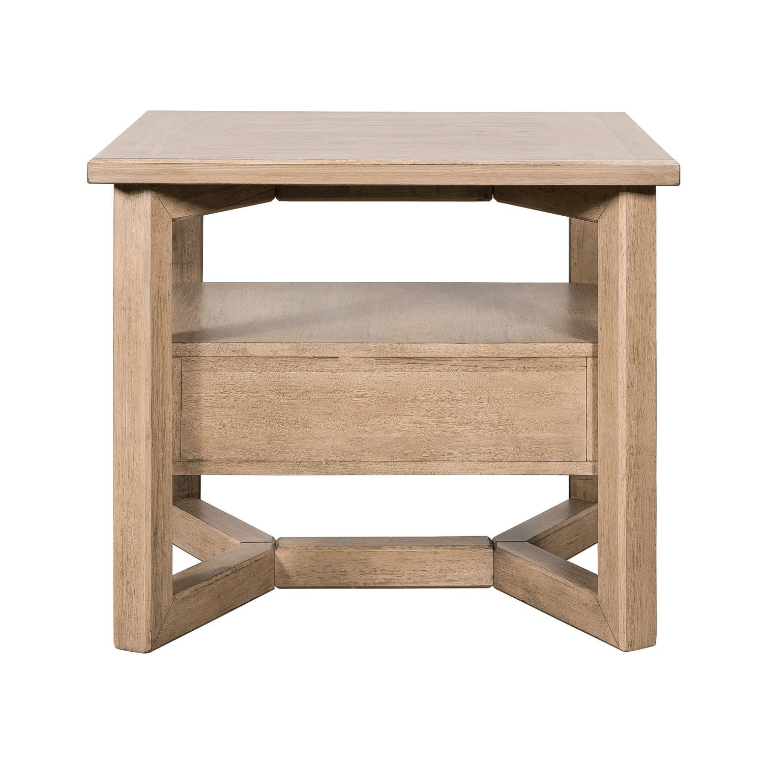 Proximity Place - Rectangular End Table - Barley Buff
